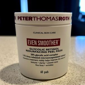 Peter Thomas Roth Even Smoother Glycolic Retinol Resurfacing Peel Pads NEW